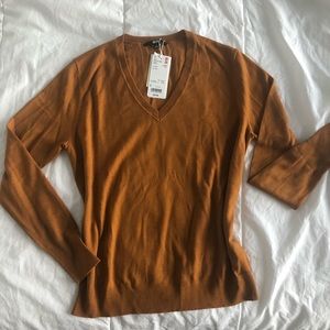 NWT Uniqlo Extra Fine Merino Wool V-Neck Sweater